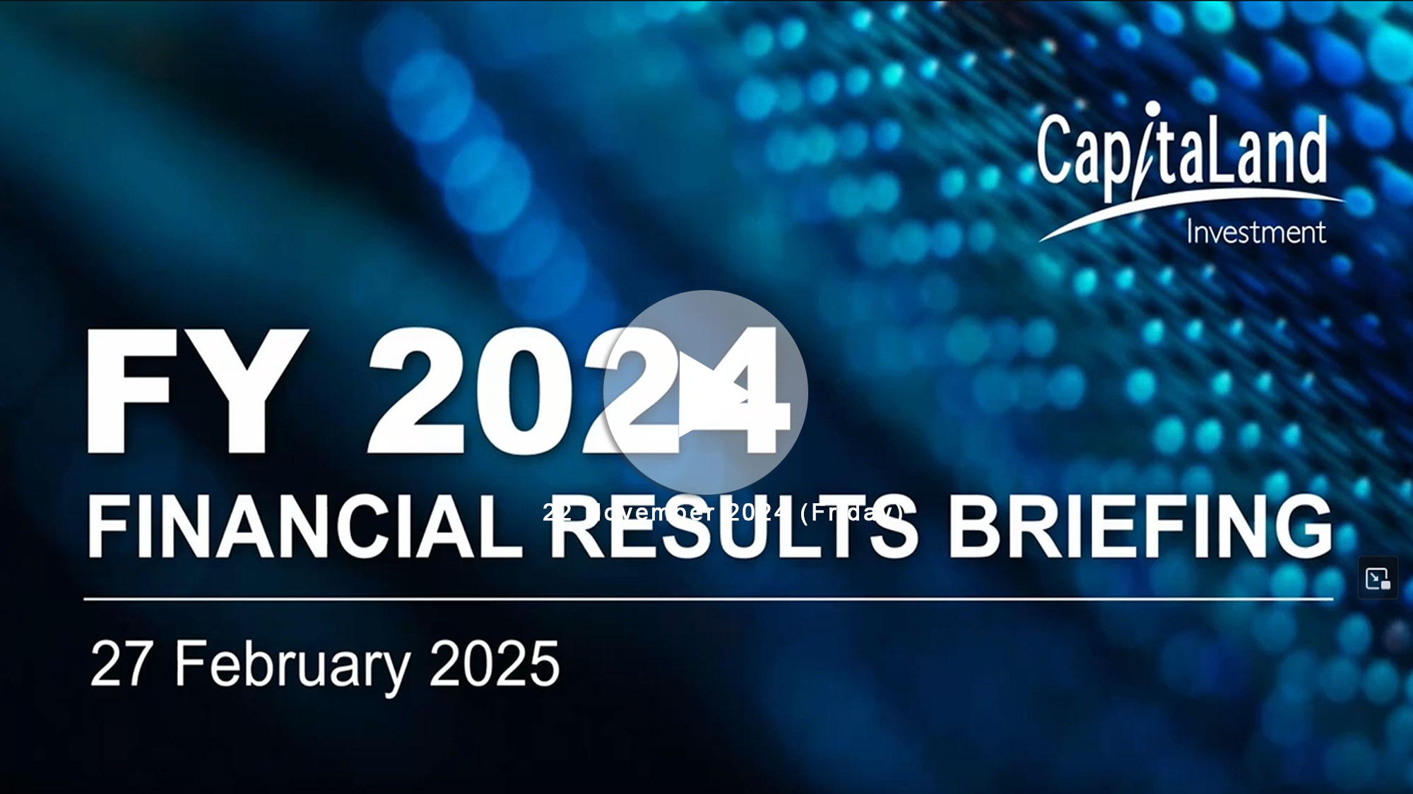 FY 2024 Financial Results Briefing